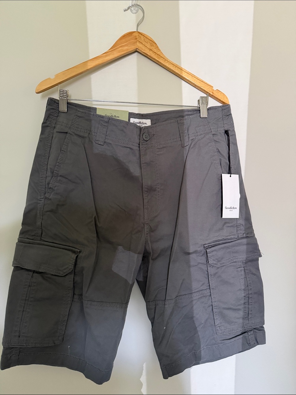 Goodfellow & Co Gray Cargo Shorts with Utility Pockets
